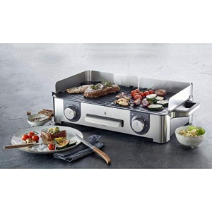 Gratar electric WMF Lono Master gratar electric 50x28 cm gratar electric Gratar de masa cu parbriz si tava de picurare certificat pentru exterior pent - Img 14