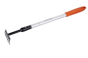 Grebla de gradina BLACKDECKER 5 Zinci Lungime reglabila 66-100 cm PortocaliuNegru - Img 2