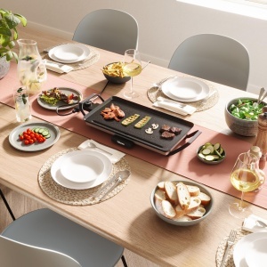 Grill de masa Tristar BP-2667, 46 x 26 cm, termostat reglabil, antiaderent - Img 2