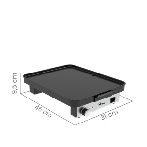 Grill electric Ardes OPTIMUS ARGRILL02, 40x30 cm, 1800 W, negru-silver - Img 4