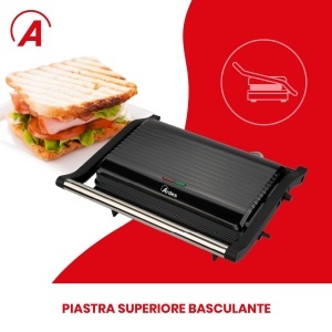 Grill Electric Ardes SFIZIO Flex 1000 W, Antiaderent, Negru - Img 3