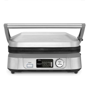 Grill electric Cuisinart 6-in-1 cu placi antiaderente, digital, multifunctional