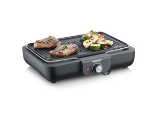 Grill electric Severin PG 8556, 2200 W, pentru interior si exterior, negru