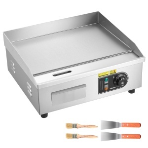 Grill electric VEVOR 2800W, suprafata 45x30 cm, temperatura reglabila 50-300C - Img 9