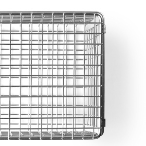 Grill pentru Muschii si Legume IBILI, 24 x 13 x 8 cm, 18 Otel Inoxidabil, Verde - Img 4