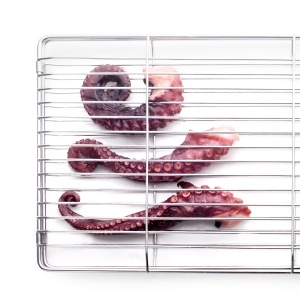 Grill pentru Sardine si Oktopus IBILI 30x20 cm, Inox 18, Ergonomic - Img 4