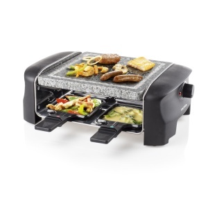 Grill Raclette Princess 162810 pentru 2-4 persoane, 600W, cu placa din piatra naturala
