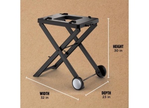 Grillstand pentru Gratar Ninja Woodfire OG700, Faltabil, Negru, Witterungsbestandig - Img 3