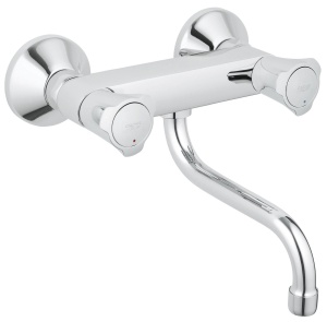 GROHE Costa robinet de bucatarie montat pe perete robinet de bucatarie gama pivotanta 360deg izolat termic robinet chiuveta cu manere metalice crom 31 - Img 1