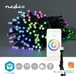 Guirlanda luminoasa decorativa Nedis WIFILX01C168, 20 m, RGB, 168 LED-uri - Img 2