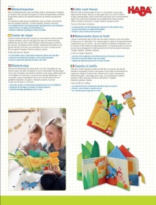 HABA 304129 - Carte textila pentru bebelusi cu rime si figurine deget cadou ideal pentru copii 10 luni - Img 2