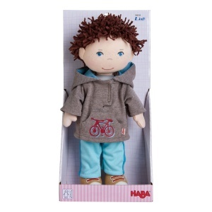 HABA Doll Lian - Papusa moale de carpa 30 cm ideala pentru bebelusi si copii mici lavabila si usor de imbracat si de scos de la 18 luni - 1302109001 - Img 8