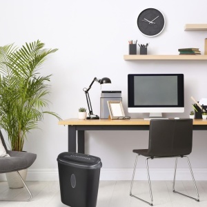 Hama Aktenvernichter Home Office 12 coli Cross-Cut Negru 21L - Img 2