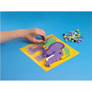 Hama Beads 8571 Cutie de margele cu aproximativ 600 de margele maxi colorate cu diametrul de 10 mm in amestec pastelat, distractie creativa pentru tineri si batrani - Img 3