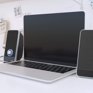 Hama PC Speaker Sonic (USB 3.0, jack 3,5 mm, 3 W, control volum, difuzoare active pentru computere, PC-uri, laptopuri, notebook-uri, smartphone-uri si tablete) negru, 00173133, negru/argintiu - Img 7