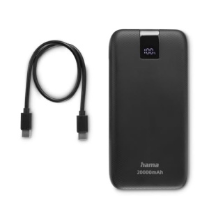 Hama Power Pack PD 20 20000mAh (baterie externa cu 2X USB C + 1x USB A, Power Pack Certified, incarcare rapida, acumulator, accesorii pentru telefoane mobile, tableta, cutie Bluetooth etc., incarcator portabil mic) antracit - Img 10
