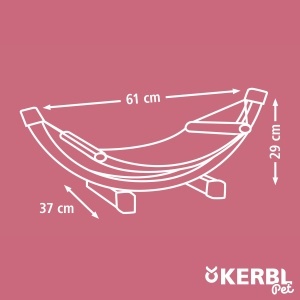Hamac SIESTA alb cu cadru din lemn 73x36x34cm - Img 5
