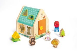Hape Formsortierer pentru copii 24 luni joc educativ cu forme si figurine