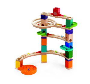 Hape Quadrilla Cliffhanger Murmelbahn din lemn STEM 94 piese