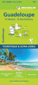 Harta Zoom Guadeloupe Michelin - Scala 180,000, Durabila si Usor de Utilizat