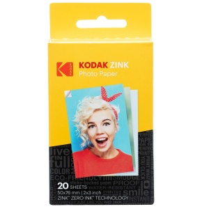 Hartie Foto Kodak 5,1 x 7,5 cm, 30 foi, cu autocolante, rezistenta la apa