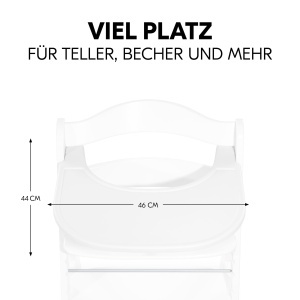 Hauck Alpha Click Tray White Compatibil cu Scaunele Alpha si Beta Material Reciclat Usor de Montat - Img 2