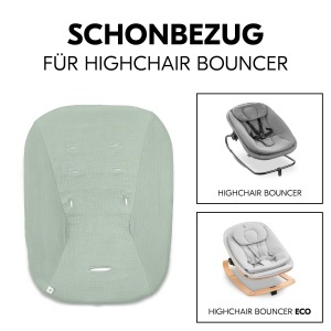 Hauck Husa pentru Babywippe Highchair Bouncer Eco Bumbac Sage Lavabila 60degC - Img 3