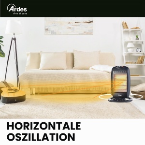 Heater Electric Ardes Halo 12 AR454B, 1200 W, 3 Trepte, 40 m - Img 6