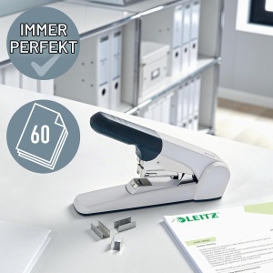 Heftuitor Leitz 5552, Capacitate 60 Foi, Alb - Img 2