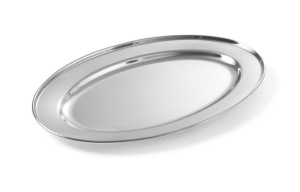 Hendi Serviertablett Oval 400x260mm Otel Inoxidabil Profesional