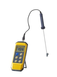 HENDI Termometru rezistent la socuri, aparat de perforare, termometru de bucatarie, termometru pentru carne, incl. baterie, domeniu de masurare -50degC pana la +300degC, sonda detasabila din otel inoxidabil de 213 mm, 195x85x(H)45mm, multicolor - Img 4