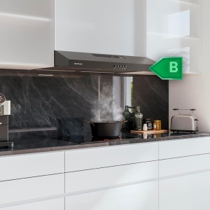 Hota Cecotec Bolero Flux CM 602200, 60 cm, 220 m3h, 70W, Negru - Img 3