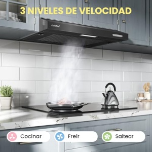 Hota Comfee SLIF17B-60 60 cm LED Negru Putere 200 m3h - Img 2