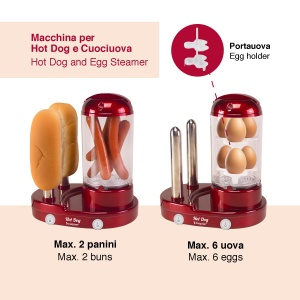 Hotdog Maker Beper P101CUD502 3-in-1, 440 W, 6 oua, 2 chifle - Img 3