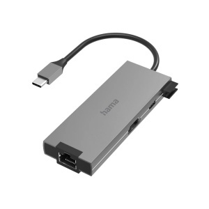 Hub USB C Hama 5 Porturi cu HDMI 4K, 2 USB-A, 1 USB-C, Alu
