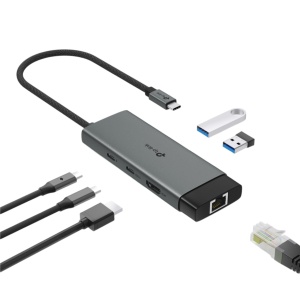 Hub USB-C TP-Link UH6120C, 6 in 1, 4K 60Hz HDMI, 100W PD