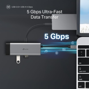Hub USB-C TP-Link UH7020C, 7 in 1, 4K 60Hz HDMI, 100W Power Delivery - Img 7