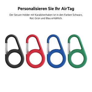 Husa AirTag Belkin cu Carabinier, Protectie Antisoc, Negru - Img 6