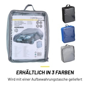 Husa Auto Dunlop XL - Protectie Universala - 534 x 178 x 120 cm - Waterproof - Gri - Img 4