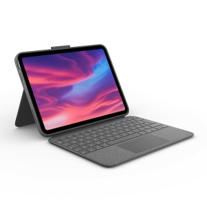 Husa cu tastatura detasabila Logitech Combo Touch pentru iPad 10, QWERTY, cu trackpad