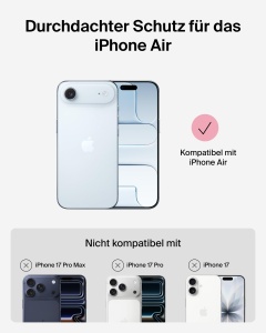 Husa de protectie Belkin SheerForce pentru iPhone Air, Magenta, subtire si rezistenta - Img 2