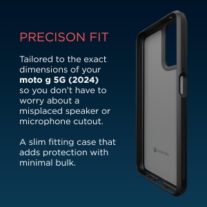 Husa de protectie Motorola pentru Moto G 5G (2024), neagra, cu amortizare socuri - Img 7