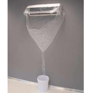 Husa de protectie pentru curatarea unitatilor interioare de climatizare Errecom Wally, transparenta, reutilizabila - Img 2