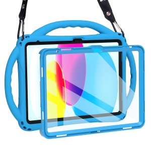 Husa de protectie TOPESCT pentru iPad A16 11. 10. generatie, din silicon, cu suport si maner