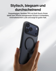 Husa iPhone 17 Pro Max Belkin SheerForce Grip MagSafe, neagra - Img 8