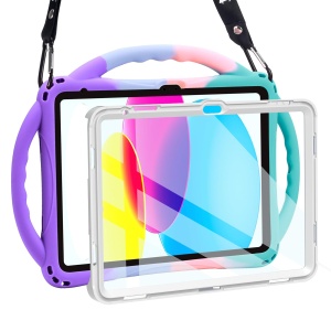 Husa pentru iPad TOPESCT A16 11. 10. Generatie, Silikon, Protectie Display, Culoare Vesela