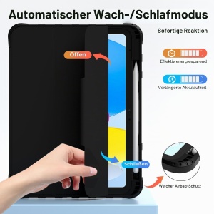 Husa pentru iPad TOPESCT A16 11. Generatie 2025 10. Generatie 2022, Magnetica, Cu Stiftholder - Img 5