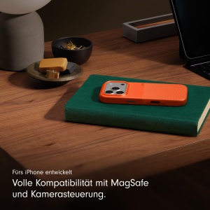 Husa pentru iPhone 17 Pro Beats, Nevada Orange, rezistenta la socuri, compatibila cu MagSafe - Img 6