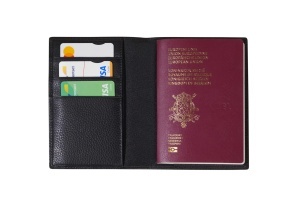 Husa pentru pasaport Samsonite TA Revolution din piele naturala, cu RFID, neagra - Img 2