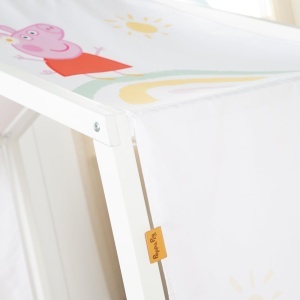 Husa pentru pat copii roba Peppa Pig 70 x 140 cm, cu 3 buzunare, lavabila - Img 7